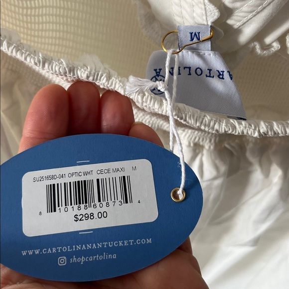 Cartolina Nantucket white cece maxi halter dress - NWT - Picture 5 of 7
